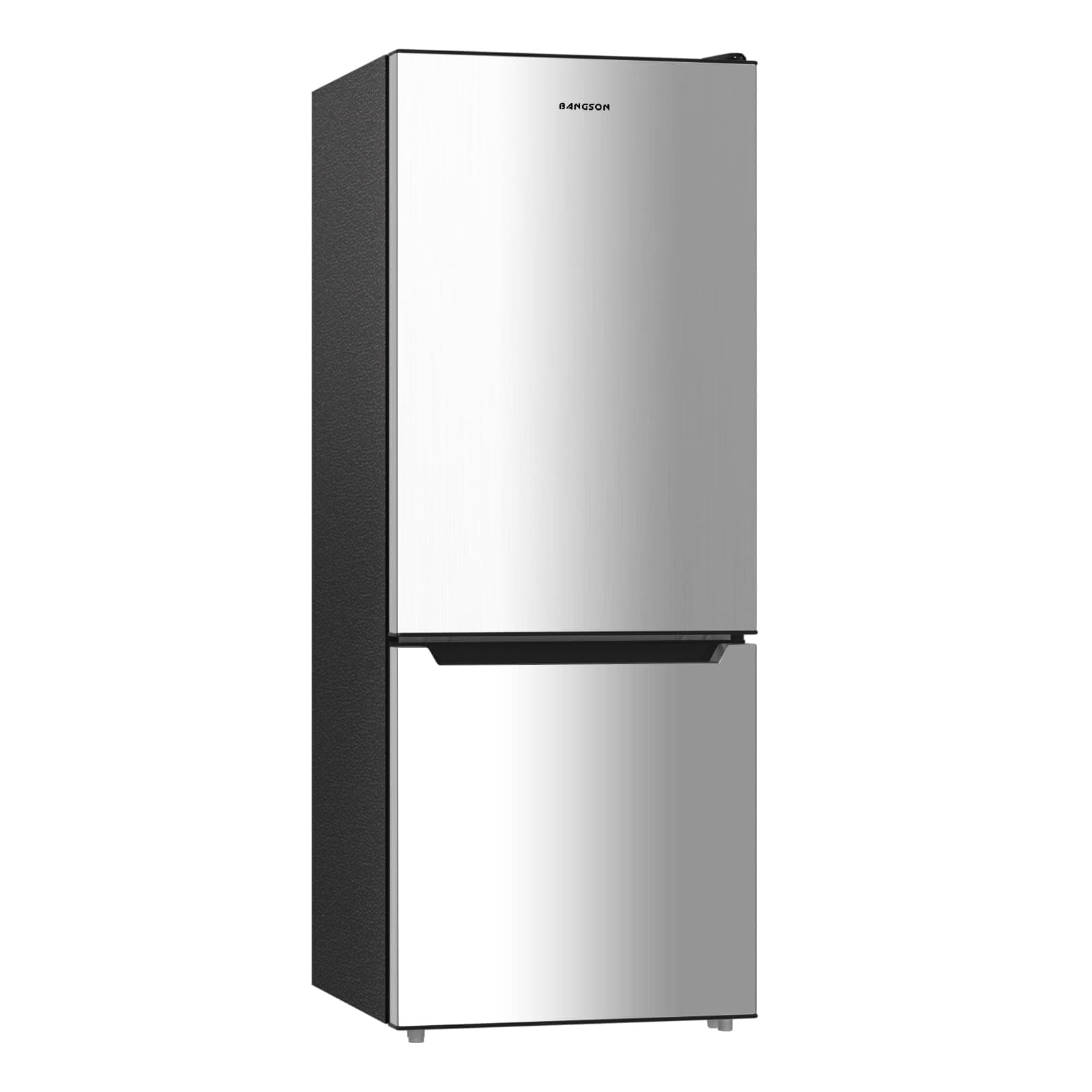 BANGSON 7.1 Cu.Ft Refrigerator with Freezer, Apartment Size Fridge with Bottom Freezer, for Apartment, Office, Kitchen and Garage, Stainless Steel, Silver 7.1 Cu.Ft Stainless Steel Silver