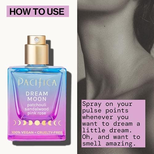 Pacifica Dream Moon Womens Spray Perfume 1 fl oz – Long-Lasting Floral Woody Fragrance for Her - Rose, Patchouli, Sandalwood – 100% Vegan, Cruelty-Free, Phthalate-Free Fragrance - Image 8
