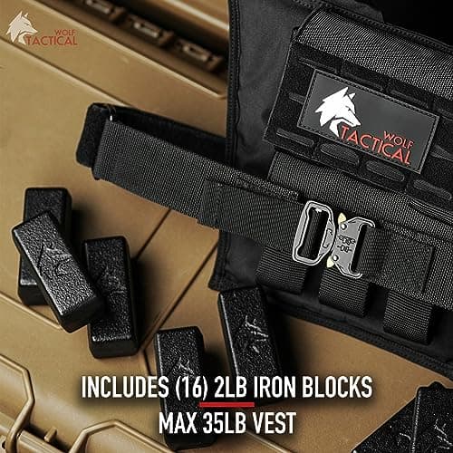 WOLF TACTICAL Weighted Training Vest - Strength Training Weight Vest for Men - Image 3