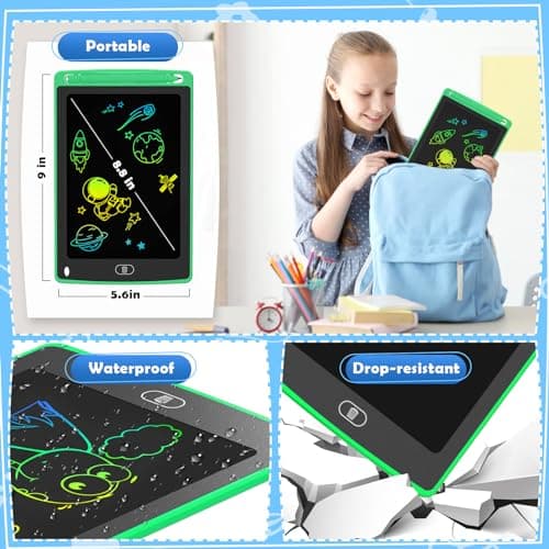 4 Pack LCD Writing Tablet for Kids, 8.5 Inch Colorful Doodle Board Drawing Tablet, Educational Learning Toys Birthday Gifts for Boys Girls Age 3 4 5 6 7 8 - Image 6