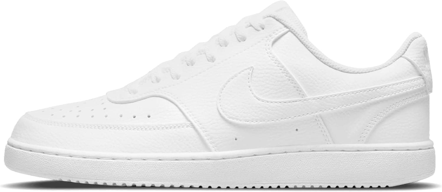 Nike Men's Court Vision Low Next Nature Shoes 10.5 White/White/White - Image 2