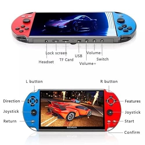 TCDSTAR Original factory 16GB Retro Handheld Games Player x 12 plus 10000games Portab 7 Inch e-book MP5 Video Game Consoles Birthday Gift for kids Adults - Image 2
