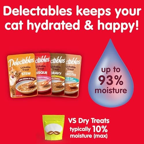 Hartz Delectables Stew Lickable Wet Cat Treats for Adult & Senior Cats, Variety Pack, 1.4 Ounce (Pack of 12) - Image 3