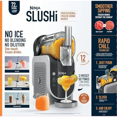 Ninja SLUSHi 72 oz Professional Frozen Drink Maker, 3 Preset Settings Slushie Machine - Image 2