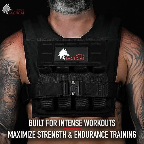 WOLF TACTICAL Weighted Training Vest - Strength Training Weight Vest for Men - Image 4
