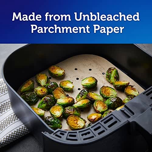 Reynolds Kitchens Air Fryer Liners Disposable, Unbleached Parchment Paper Sheets, 50 Count - Image 5