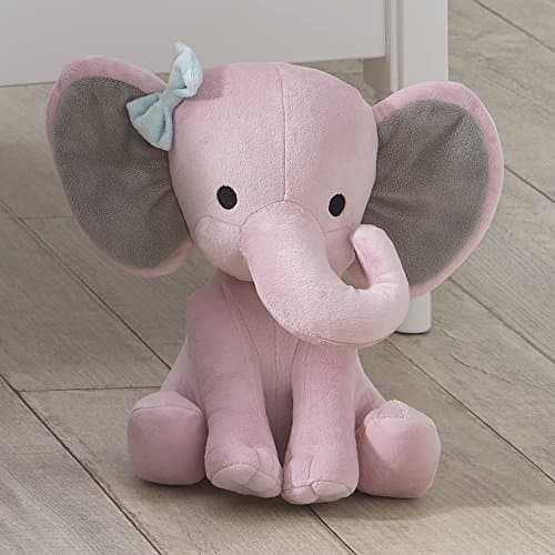 Bedtime Originals Twinkle Toes Pink Elephant Plush, Hazel, 1 Count (Pack of 1) - Image 3