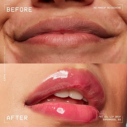 NYX PROFESSIONAL MAKEUP Fat Oil Lip Drip, Moisturizing Lip Oil Gloss, Vegan Tinted Formula, Up to 12 HR Hydration - Supermodel (Shimmering Magenta) - Image 7
