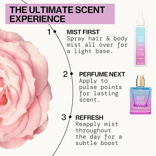 Pacifica Dream Moon Womens Spray Perfume 1 fl oz – Long-Lasting Floral Woody Fragrance for Her - Rose, Patchouli, Sandalwood – 100% Vegan, Cruelty-Free, Phthalate-Free Fragrance - Image 9