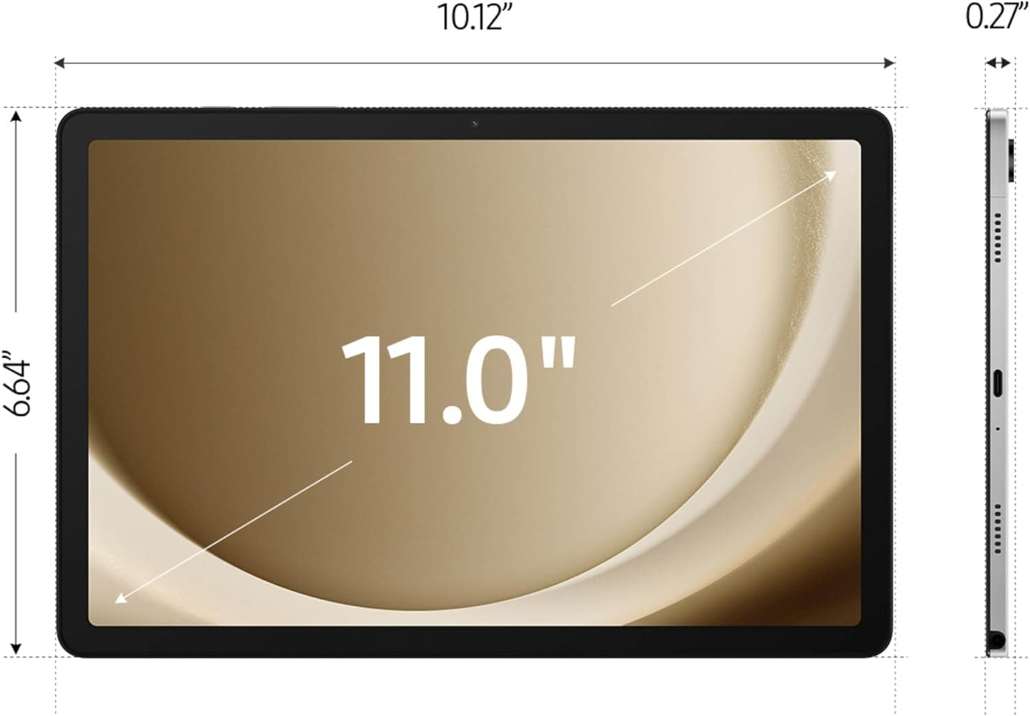 Samsung Galaxy Tab A9+ Plus 11” 64GB Android Tablet, Big Screen, Quad Speakers, Upgraded Chipset, Multi Window Display, Slim, Light, Durable, Kids Friendly Design, US Version, 2024, Silver Silver 64 GB Tablet Tablet Only - Image 4