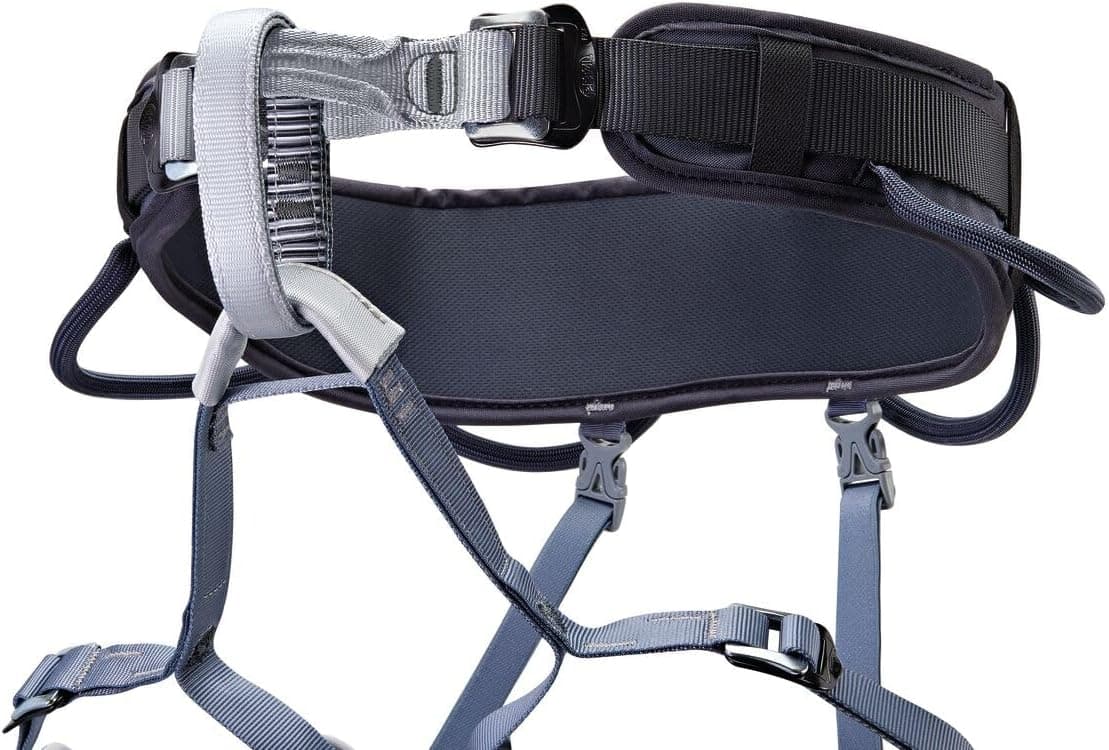 PETZL CORAX Harness - Versatile and Fully Adjustable Rock Climbing, Ice Climbing and Mountaineering Harness X-Small/Medium Dark Gray - Image 4