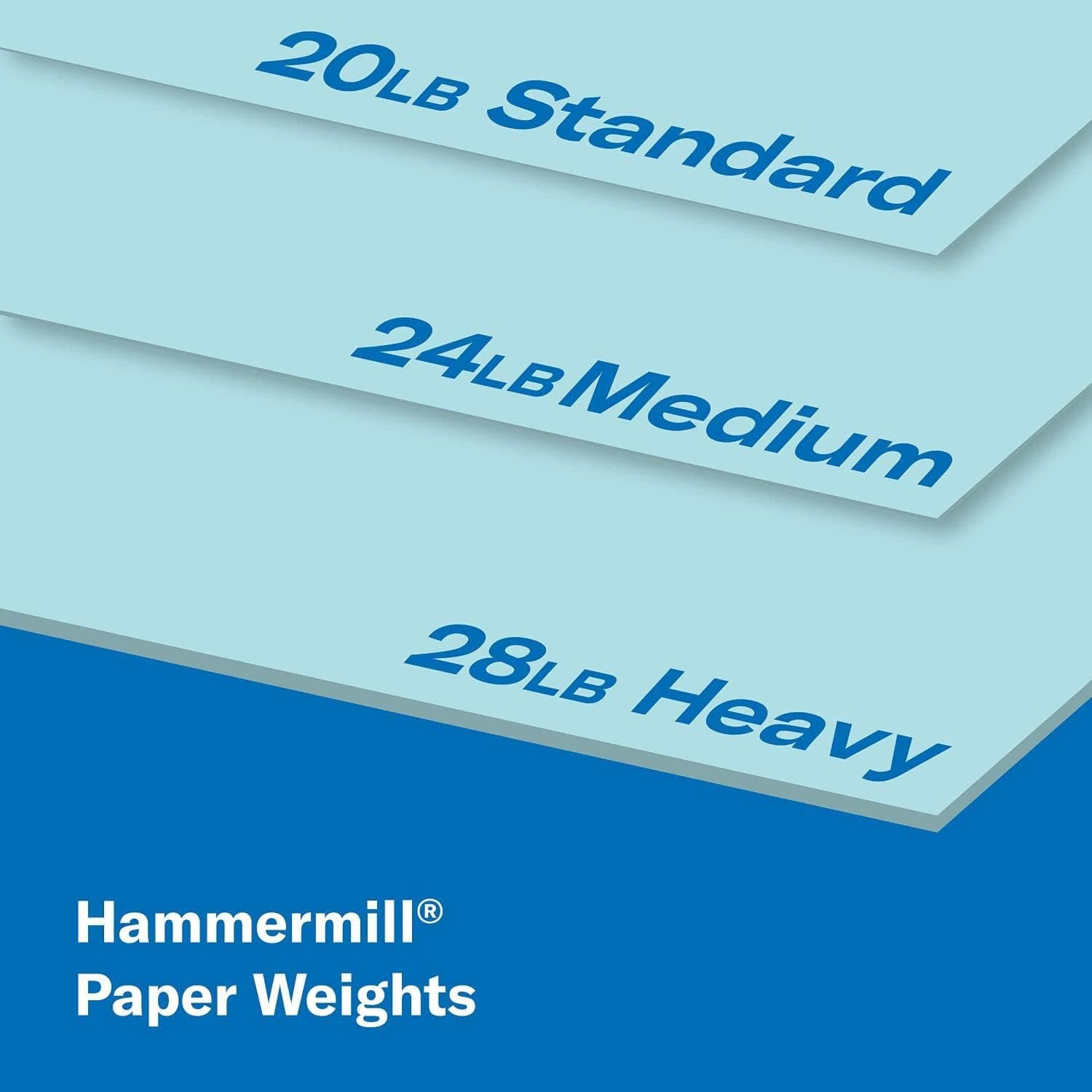 Hammermill Colored Paper, 20 lb Blue Printer Paper, 8.5 x 11-1 Ream (500 Sheets) - Made in the USA, Pastel Paper, 103309R Blue 1 Ream | 500 Sheets Letter (8.5x11) - Image 4