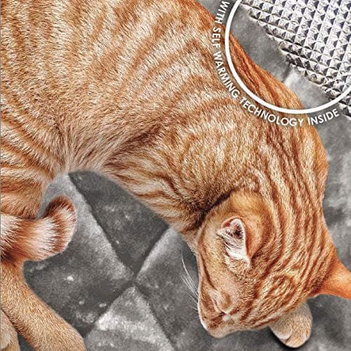 Furhaven ThermaNAP Self-Warming Cat Bed for Indoor Cats & Small Dogs, Washable & Reflects Body Heat - Quilted Faux Fur Reflective Bed Mat - Gray, Small - Image 3