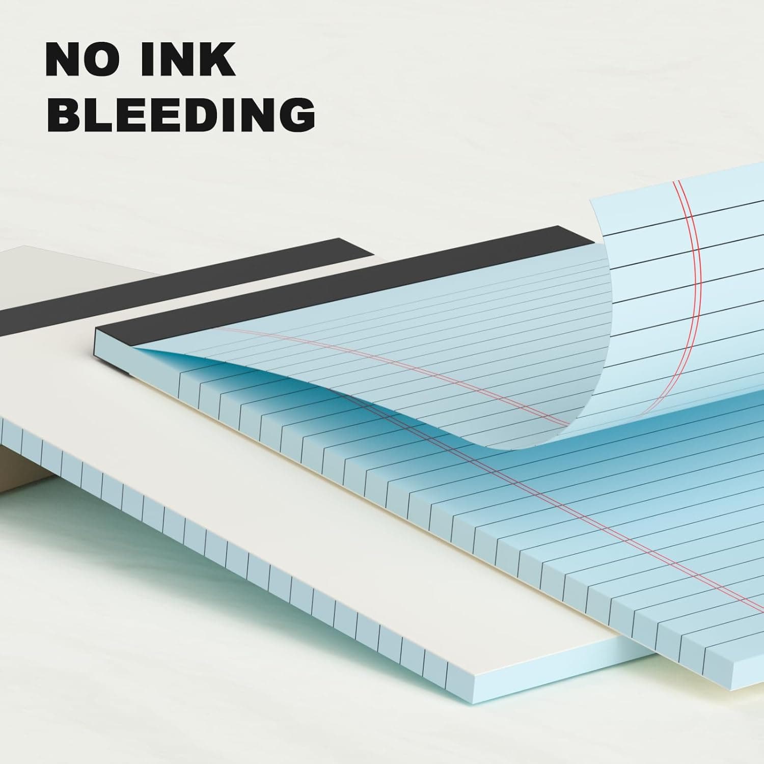 5pcs Small Note Pads 5x8 Notebook College Ruled Legal Pads Color Notepads 5 Pack Study Back Writing Pads 5 x 8 Perforated Narrow Ruled Pads of Paper for School & Office Supplies 30 Sheets/Pack Multicolor - Image 4