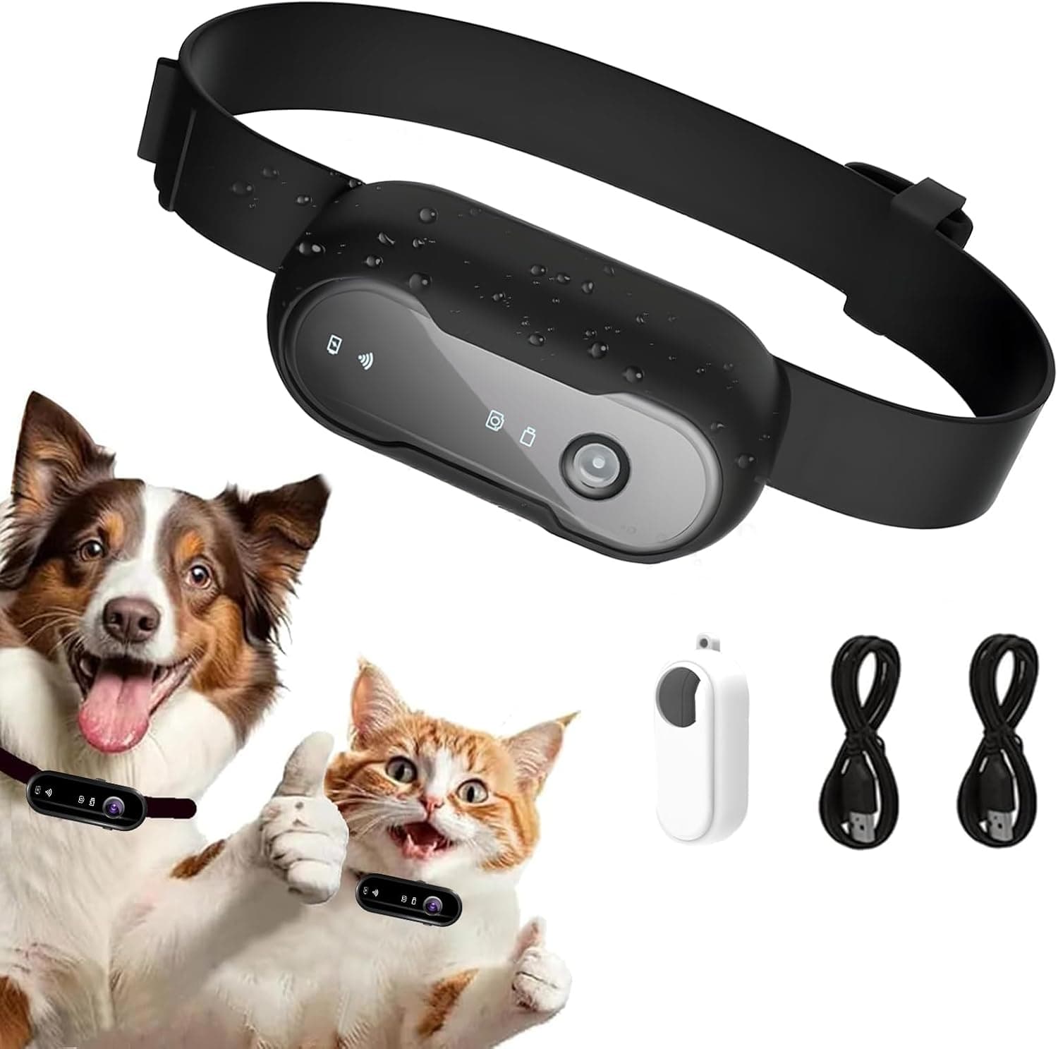 HD 1080P Pet Camera Collar with Video Record, Wireless Mini Sport Cam Built in WiFi, Small Body Action Cameras for Pet Supplies/Cycling/Travel/Walking - Image 2
