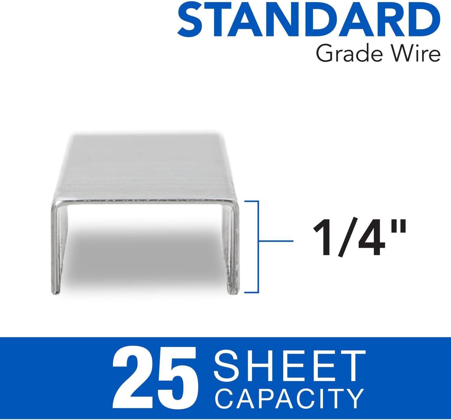Swingline® Standard Staples, 1/4", Full Strip, Box of 5,000 1 Count - Image 2