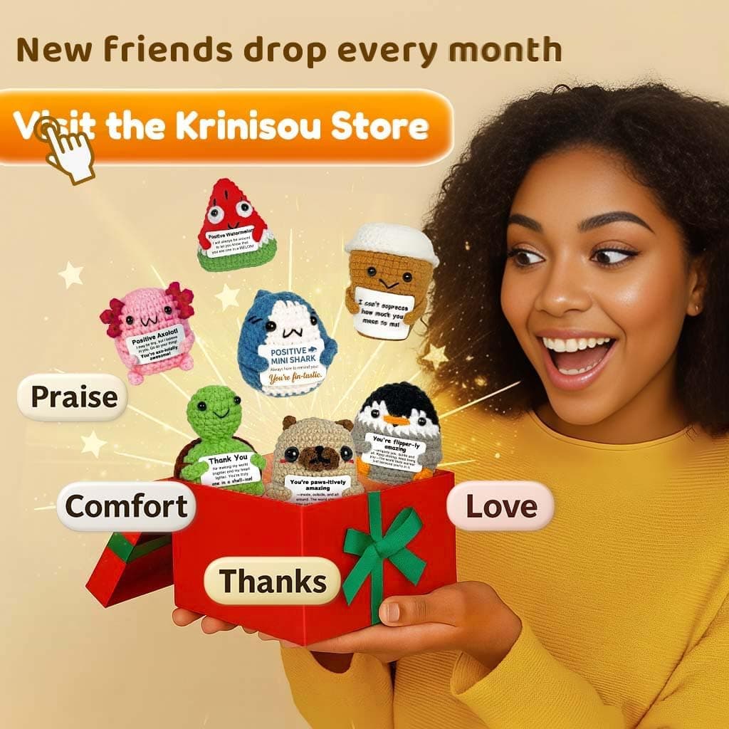 Pug Gifts for Pug Lovers, Cute Positive Animals Crochet Dog Decor, Encouragement Inspirational Appreciation Thank You Gift for Friends, Coworkers, Women, Men Amazing - Image 8