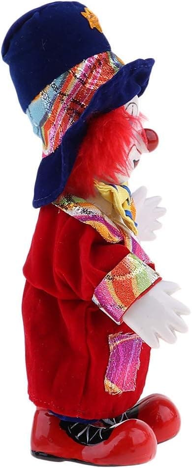Clown Figure Doll Ornaments Home Table Desk Top Decor Halloween Decoration Gift - #5 - Image 5
