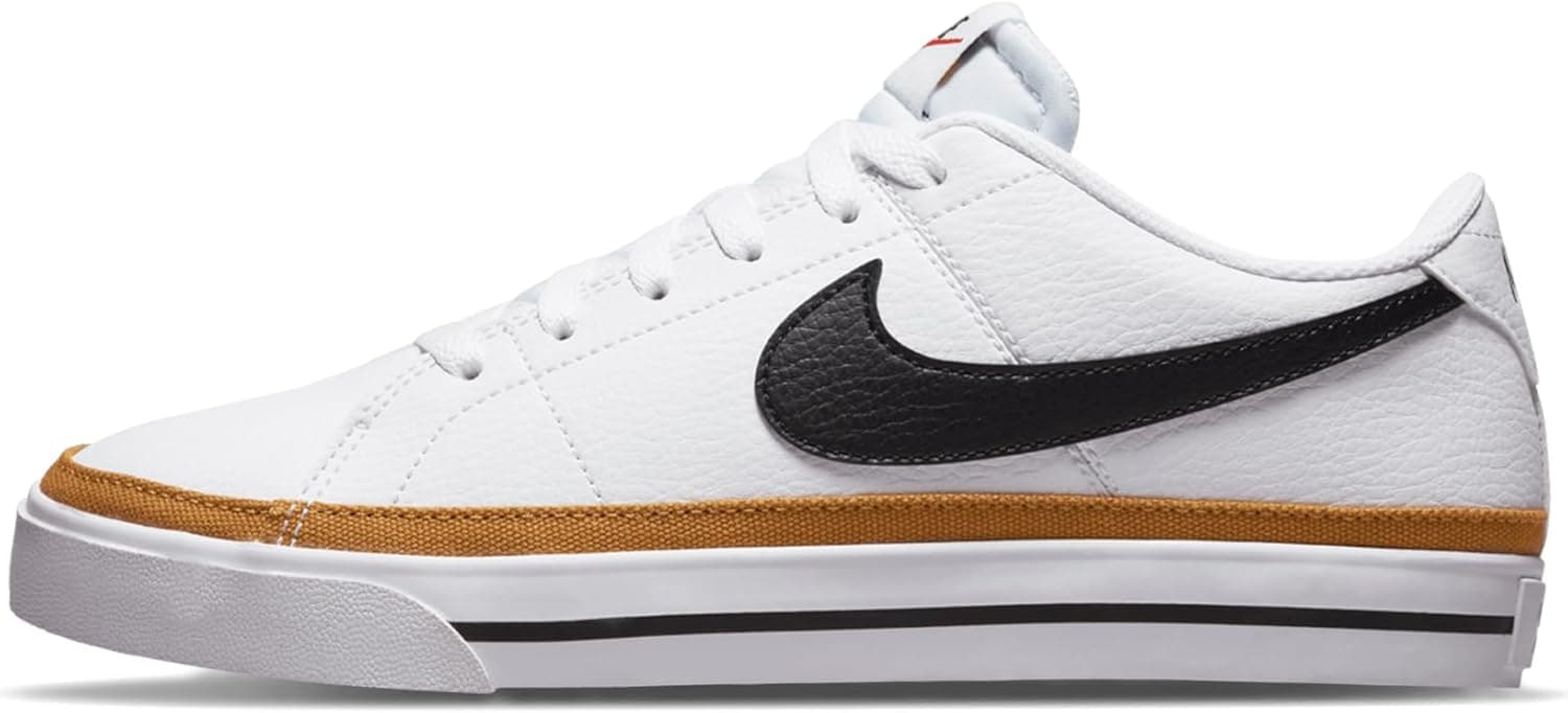 Nike Women's Court Legacy Next Nature Shoes 12 White/Black/Desert Ochre/Team Orange - Image 2