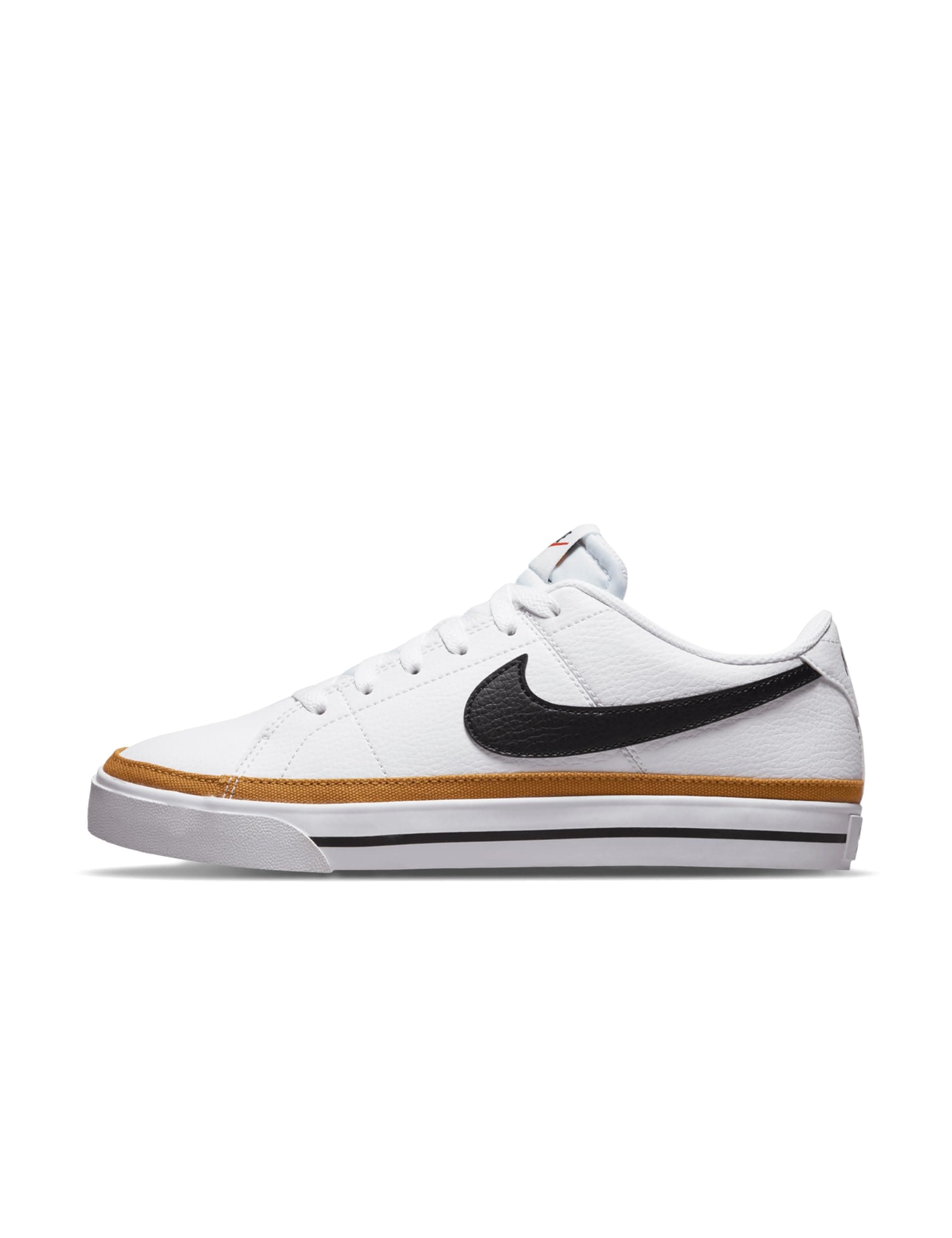 Nike Women's Court Legacy Next Nature Shoes 12 White/Black/Desert Ochre/Team Orange
