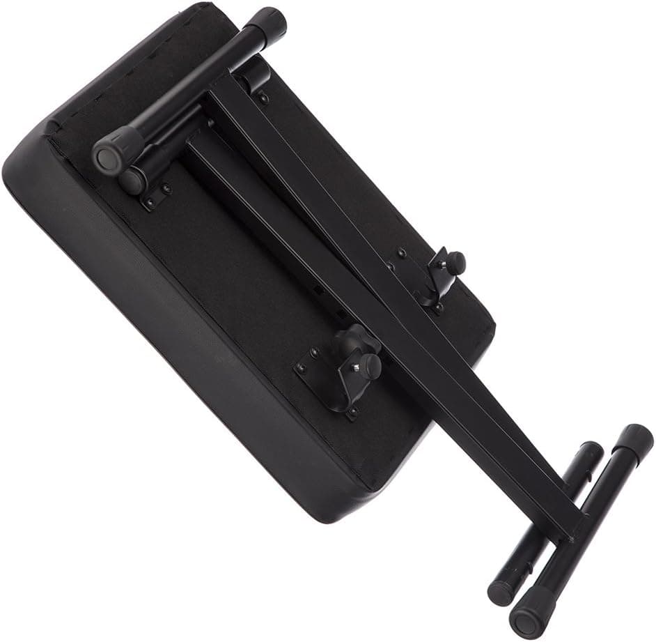 RockJam Premium Adjustable Padded Keyboard Bench or Piano Stool with Lessons. - Image 7