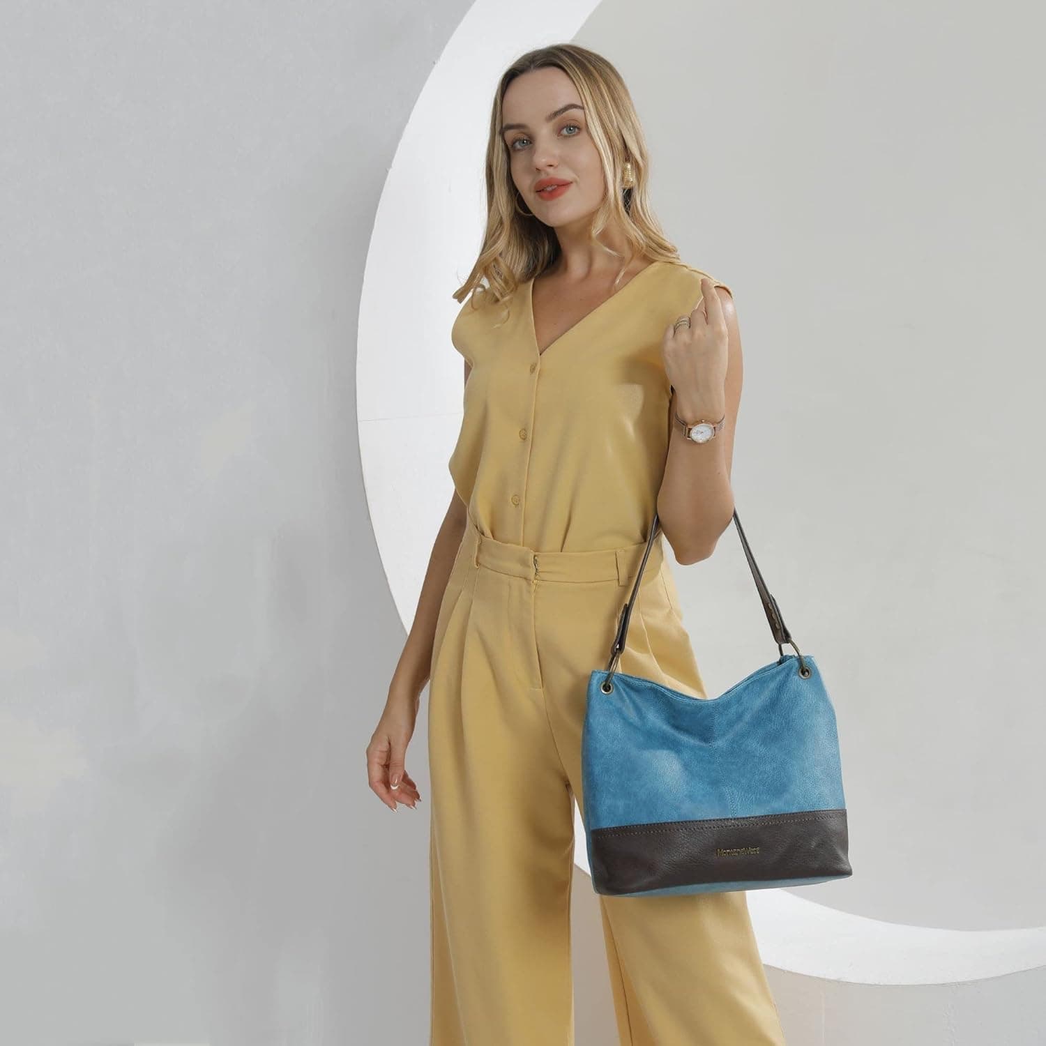 Montana West Purses for Women Hobo Shoulder Handbags with Zipper *Turquoise - Image 3