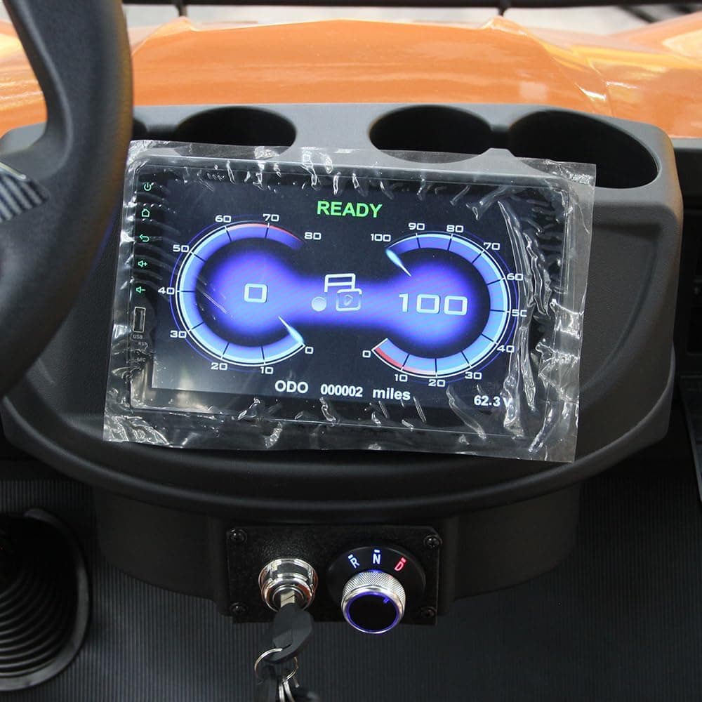 Electric Golf Cart with Battery, Intelligent Charging for 12 Hours Can Travel Up to 50 Miles, Spring Damping, Equipped with Reversing Image, Colorful Delivery, US Inventory - Image 9