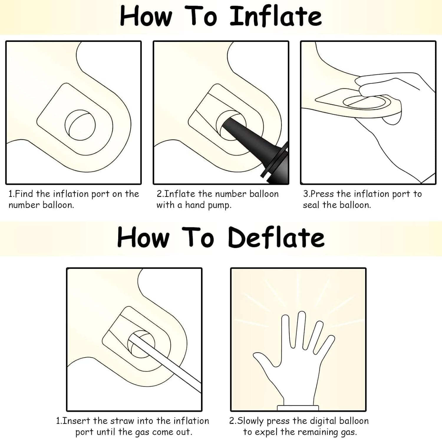 Globo Beige de 40 Pulgadas Número 1 para Decoración de Primer Cumpleaños, Grandes Globos de Foil Autoinflables de Crema con Números del 0 al 9 para Niños y Niñas, Globos de Helio 1 Arena Blanca para Fiestas de Mujeres y Hombres, Suministros de Aniversario Crema Número 1 - Image 8