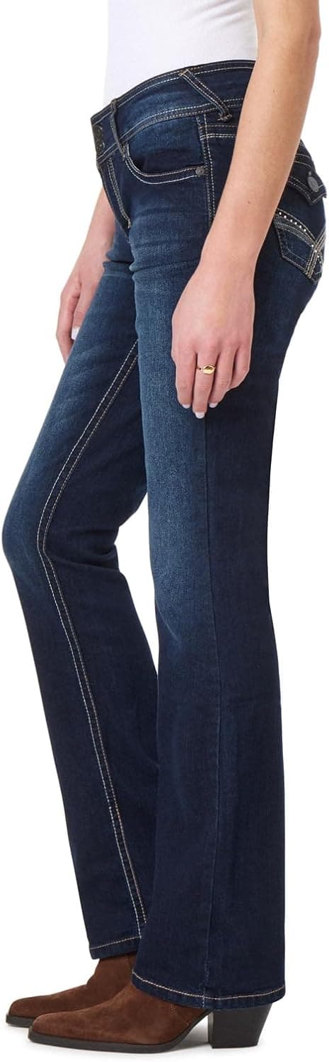 WallFlower Luscious Curvy Bootcut Jeans for Women, Mid-Rise Insta Stretch Denim, Size-Inclusive Juniors Jeans, Sizes 0 to 24 Standard 13 Betsy - Image 4