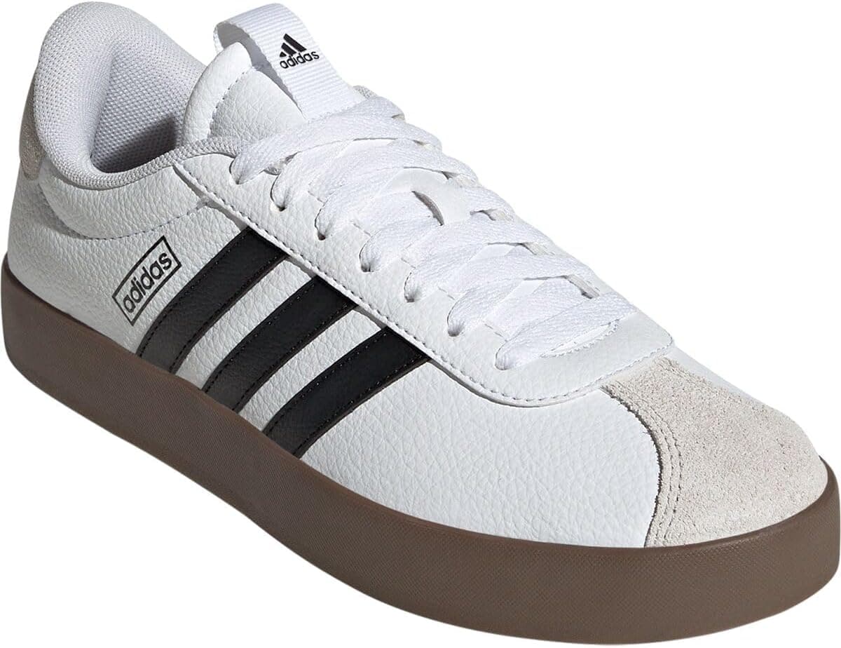 adidas Women’s VL Court 3.0 Sneaker 6.5 White/Black/Grey - Image 8