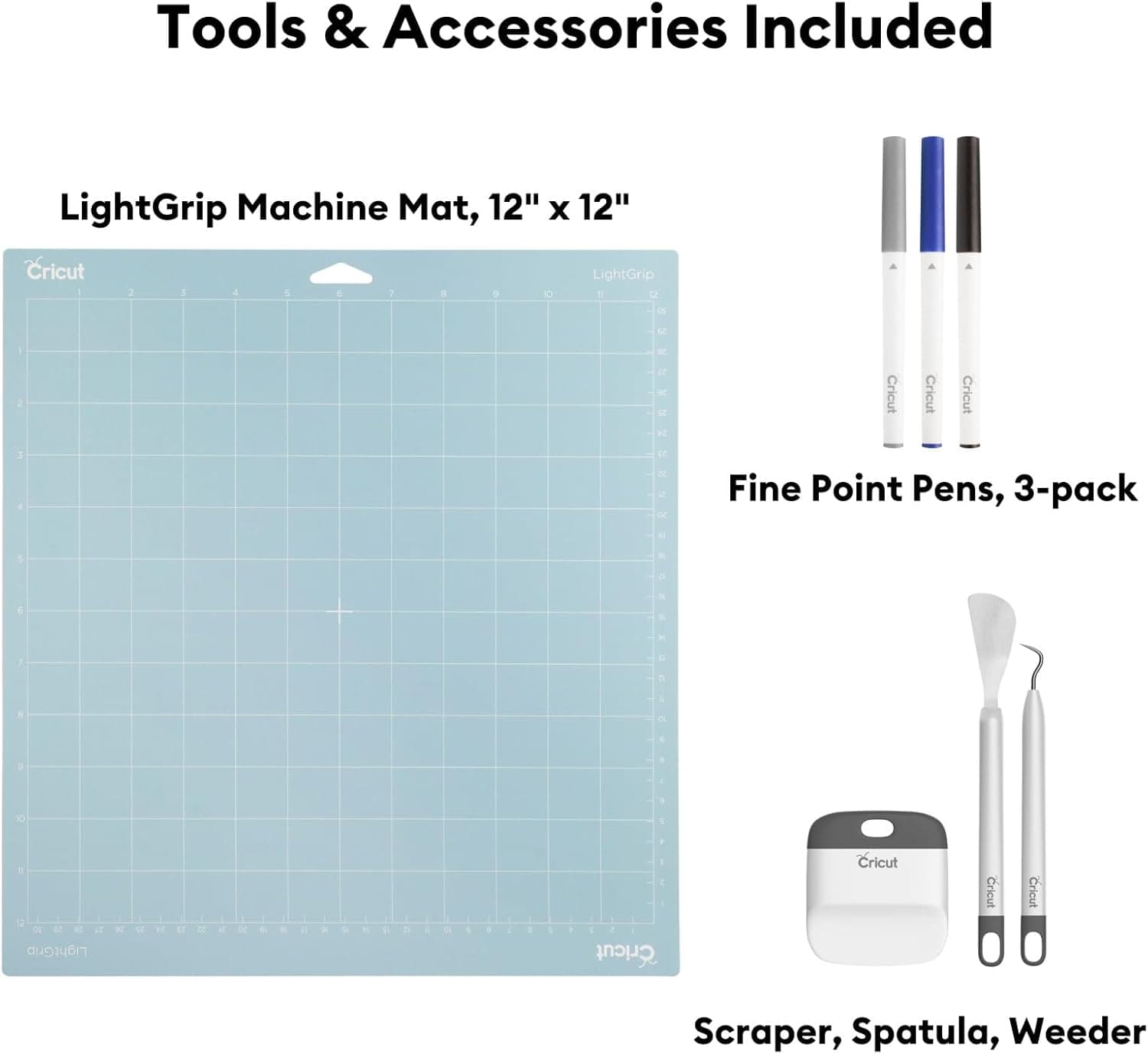 Cricut Maker Bundle, Includes Cricut Maker Cutting Machine, Iron On Vinyl, Premium Vinyl - Permanent, Holographic Iron On Vinyl, Transfer Tape, Cutting Mats, Tool Set, Crafting Accessories, Champagne Champagne - Bundle Maker - Image 4