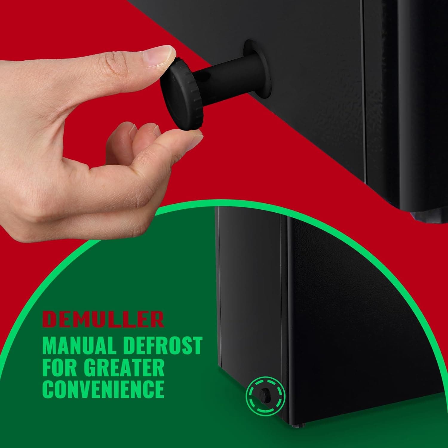 Chest Freezer 5.0Cubic Feet Deep Freezer Freestanding Freezers with 2 Removable Stainless Steel Basket, Mini Freezer Top Open Door Compact Freezer with Electronic Control 41℉ to -15℉BLACK 5.0 Cu.Ft Black - Image 7