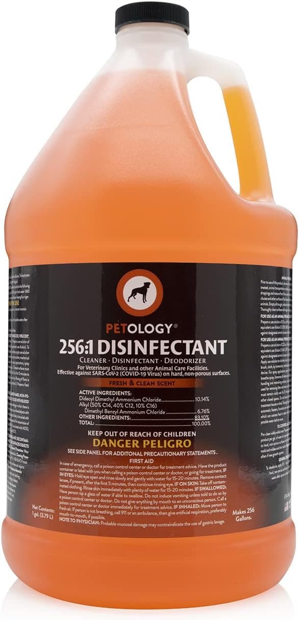 256:1 Disinfectant, 1 Gallon - Liquid Concentrate Disinfectant and Deodorizer, Sanitizer for Veterinary Clinics and Kennels, Effective Against Viruses and Bacteria (Fresh and Clean) - Image 2
