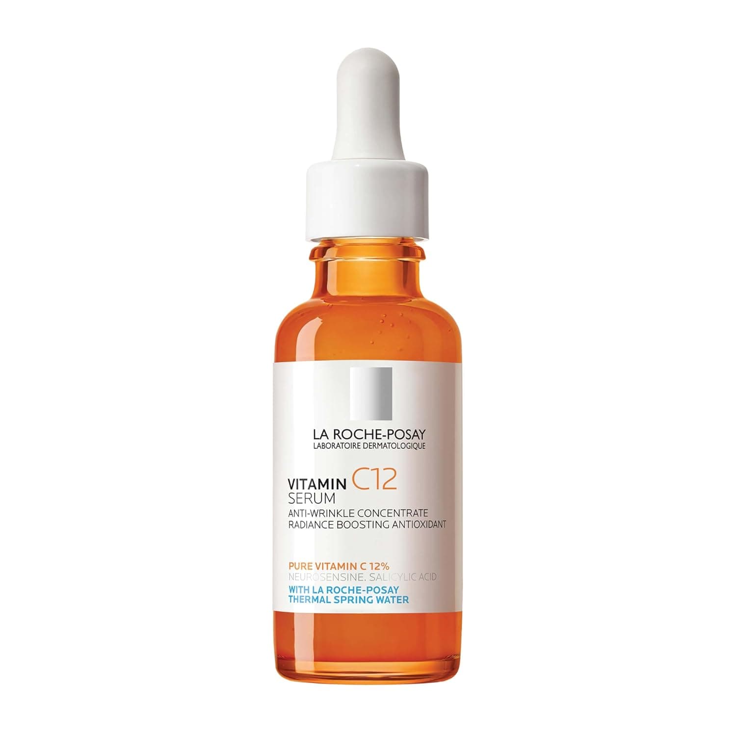 La Roche-Posay Pure 12% Vitamin C Serum For Face With Hyaluronic Acid & Salicylic Acid, Hydrating Face Serum, Boost Radiance & Reduce Wrinkles, 2 Formulas for Normal or Oily Skin Control Normal/Balances Skin 1.01 Fl Oz (Pack of 1) - Image 2