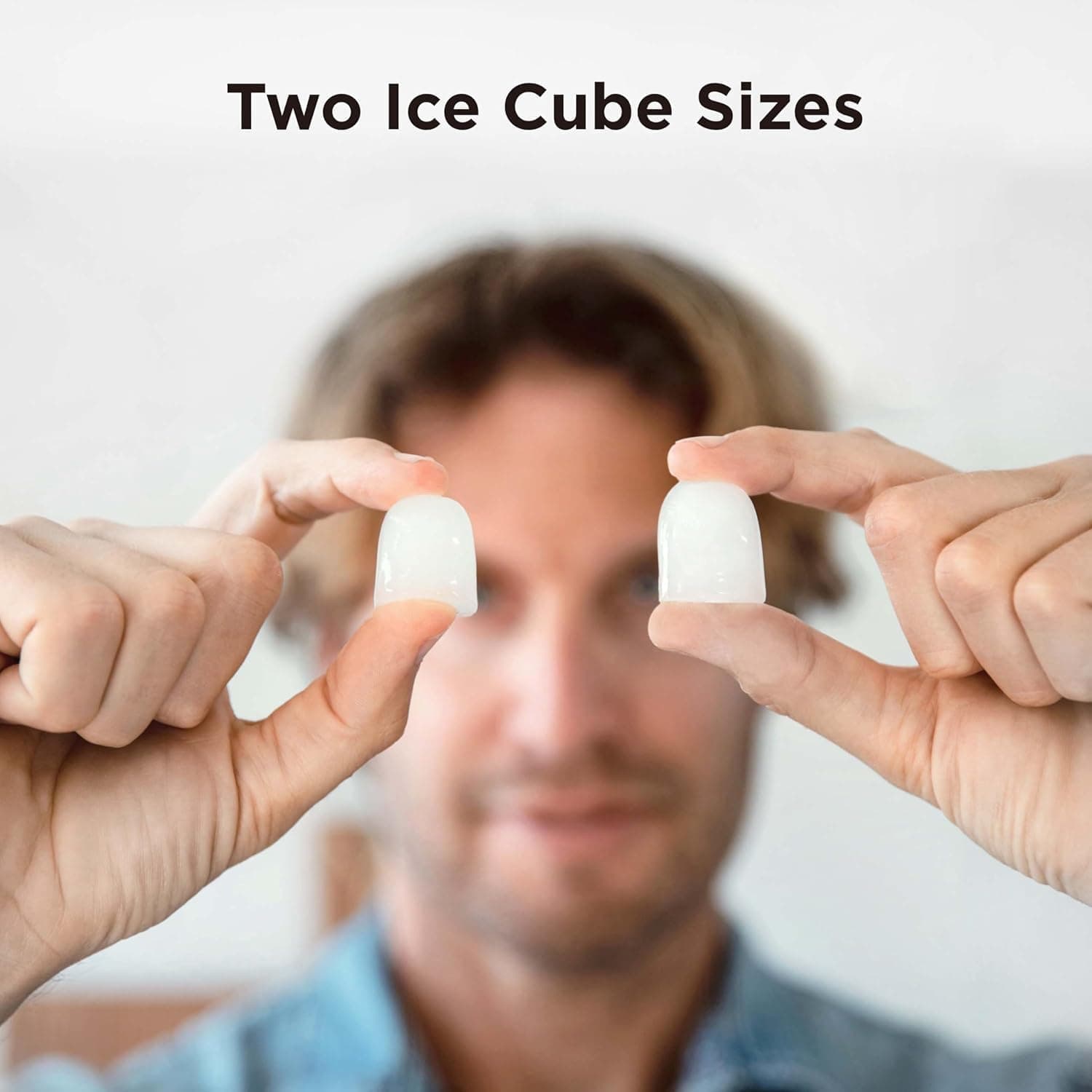 Silonn Ice Maker Countertop, 9 Cubes Ready in 6 Mins, 26lbs in 24Hrs, Self-Cleaning Ice Machine with Ice Scoop and Basket, 2 Sizes of Bullet Ice for Home Kitchen Office Bar Party Black 26lbs - Image 5