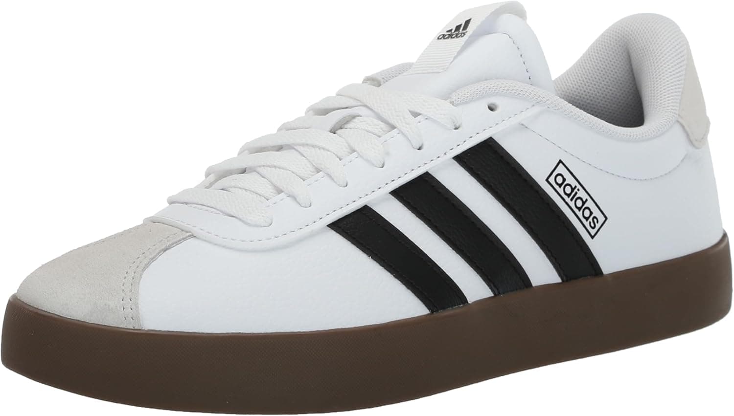 adidas Women’s VL Court 3.0 Sneaker 6.5 White/Black/Grey - Image 2