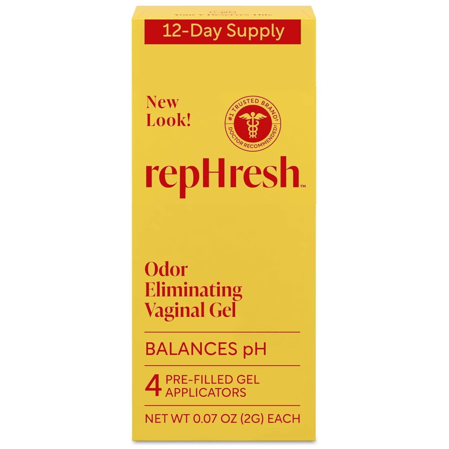 RepHresh Odor Eliminating Vaginal Gel, Feminine Care pH Balance for Women, 4 Count (0.7oz) 0.07 Ounce (Pack of 1) - Image 2