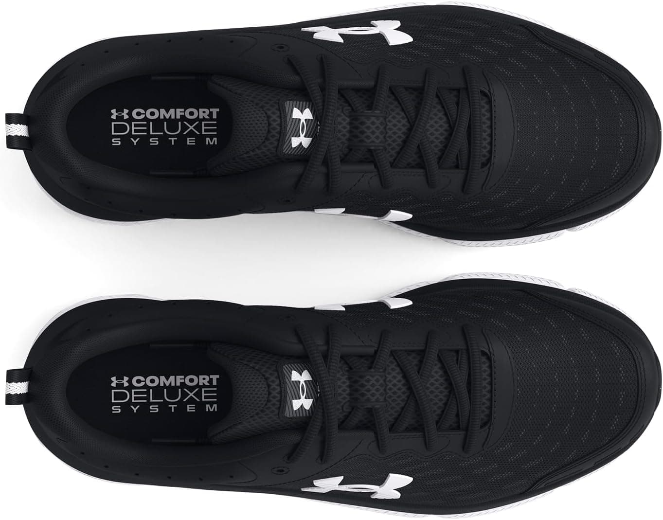 Under Armour Women's Charged Assert 10 Shoes 7.5 (001) Black/Black/White - Image 6