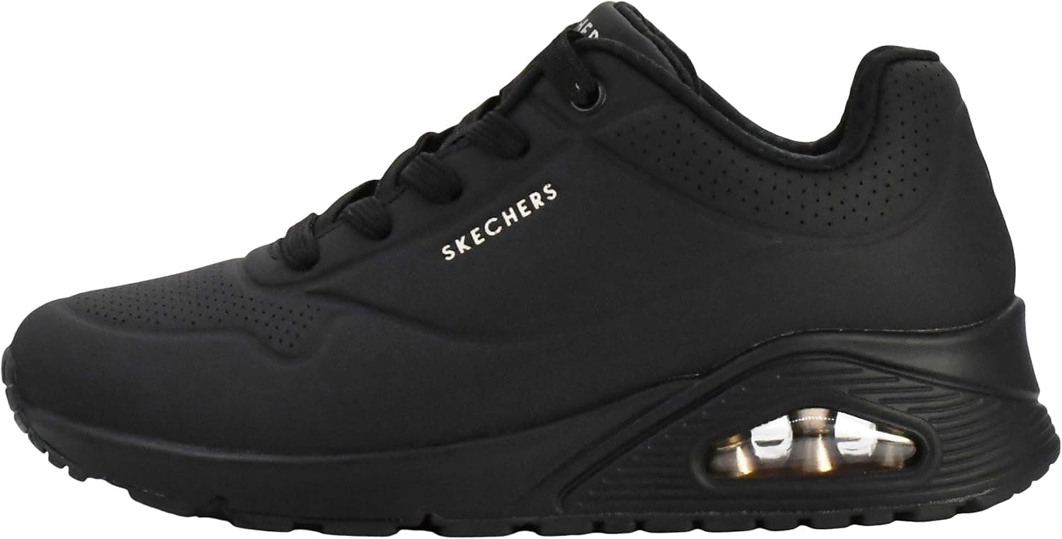 Skechers Womens Uno - Stand on Air 9 Black/Black - Image 8