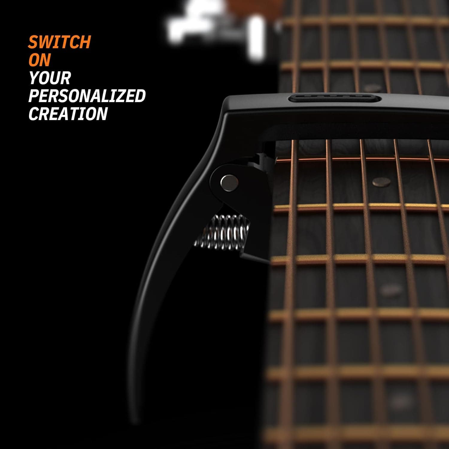 Guitar Capo,TANMUS 3in1 Zinc Metal Capo for Acoustic and Electric Guitars (with Pick Holder and 4Picks),Ukulele,Mandolin,Banjo,Guitar Accessories Black - Image 9