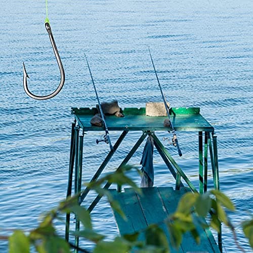 300PCS Small High-Carbon Steel Barbed Fishing Hooks with Holes, 10 Specifications of Fishing Hooks, Portable Boxed Hooks, Powerful Hooks That Can Adapt to Various Fishing Environments - Image 7
