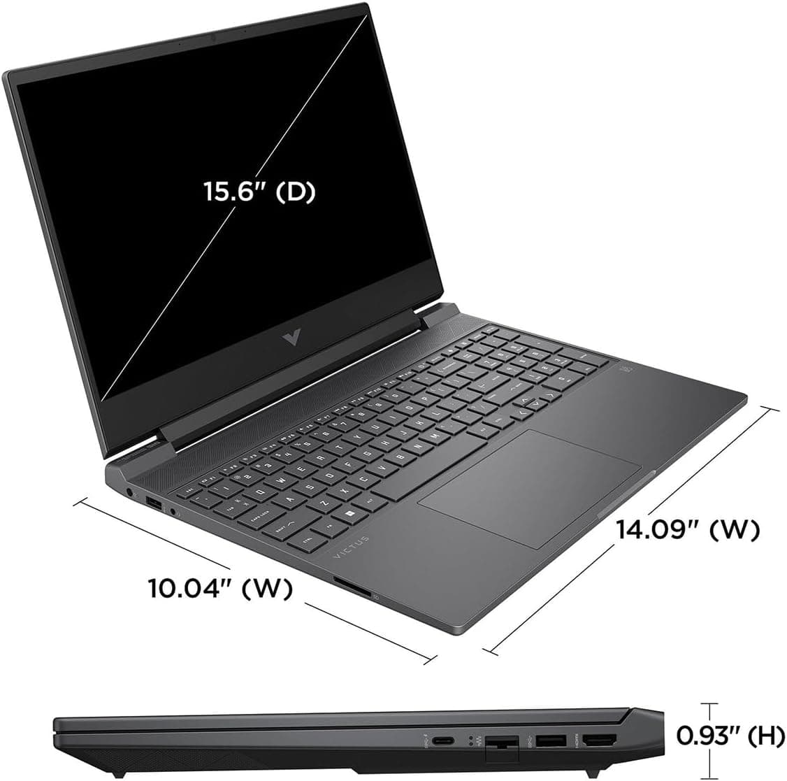 HP Victus 15 Gaming Laptop, 15.6" FHD 144Hz Display, AMD Ryzen 5 7535HS, 16GB DDR5 RAM, 512GB PCIe M.2 SSD, NVIDIA GeForce RTX 2050, HDMI, Webcam, Backlit Keyboard, Wi-Fi 6, Windows 11 Home, Silver 16GB RAM | 512GB SSD - Image 8