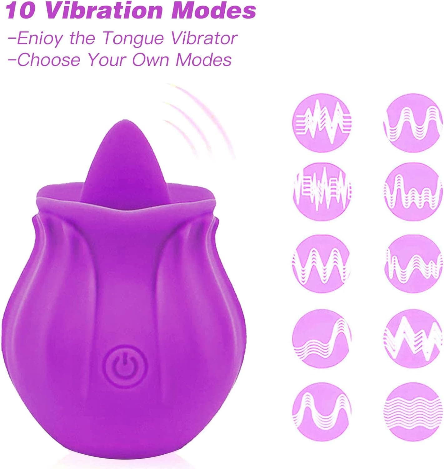 Generic 2024 New Roses for Women Toy Sexy 10 Speed Adult Toys Automatic Electric Adult Toys Machine Pleasure Gifts Tool USB Rechargeable Waterproof Gifts ZB0108, Purple-st - Image 3