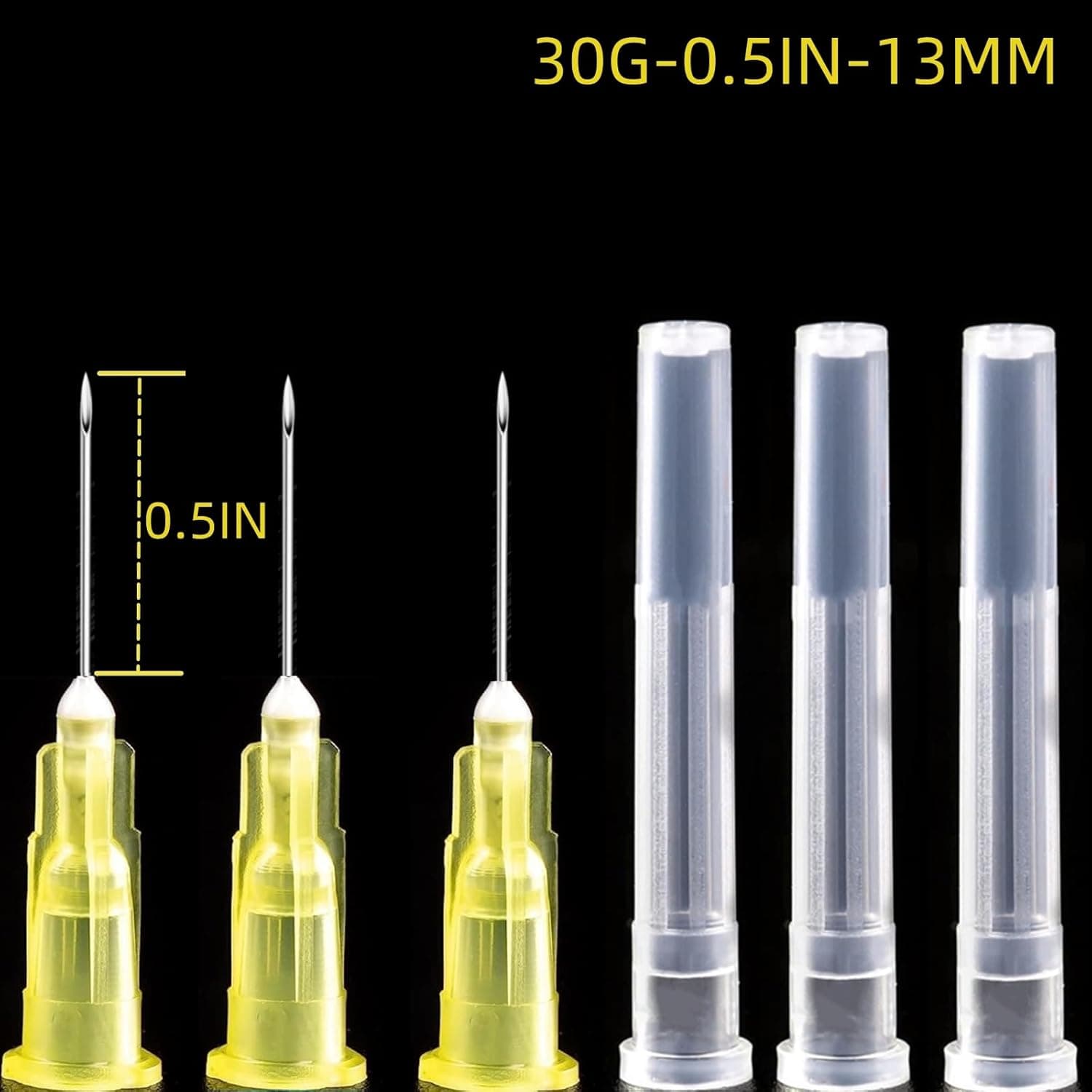 Gói 100 Kim 30 Gauge 1/2 Inch, Kim Tiêm Cung Cấp Phòng Thí Nghiệm Được Đóng Gói Riêng Biệt 30gauge 1 inch - Image 4