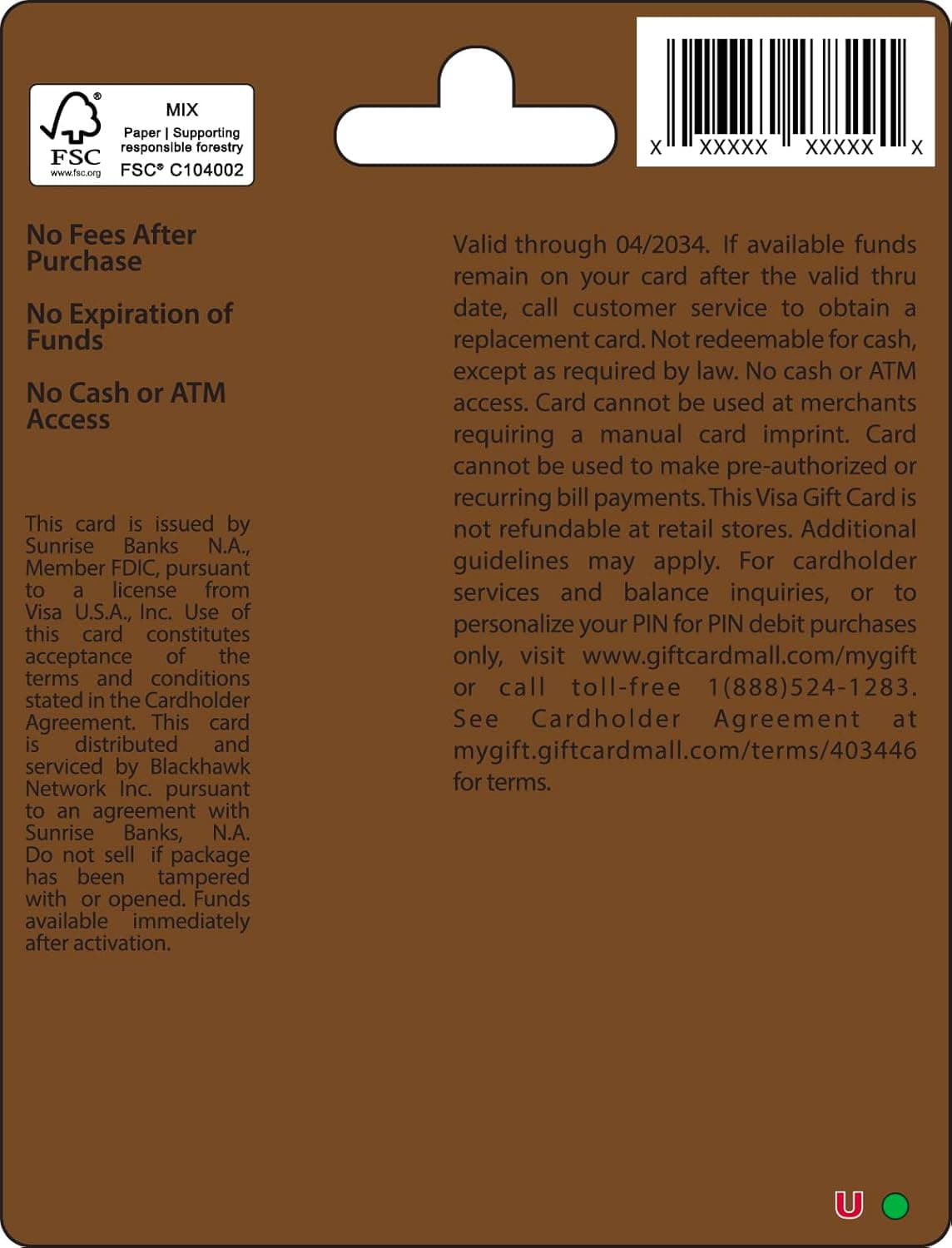 Visa Physical Gift Card $25 (plus $3.95 Purchase Fee) - Image 2