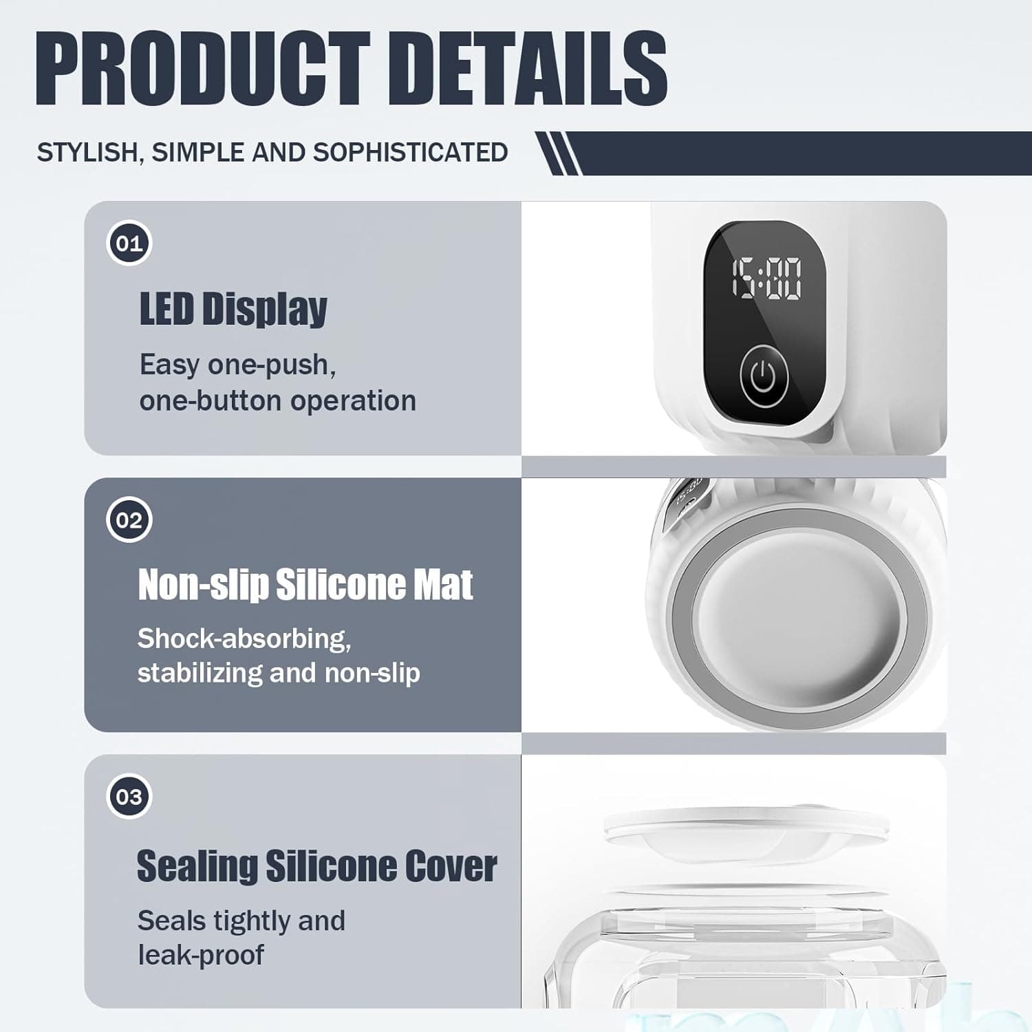 Máy Giặt Đồ Lót, Nâng Cấp Máy Giặt Mini Di Động 1.5L Sạc Lại, Máy Giặt Đồ Lót Sạch Sâu Quần Áo Nhỏ - Image 6