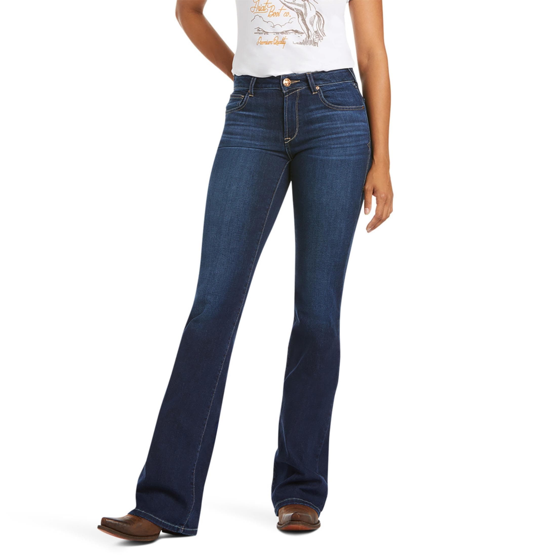 ARIAT Women's Perfect Rise Katie Flare Louisiana Jean 31 Maya