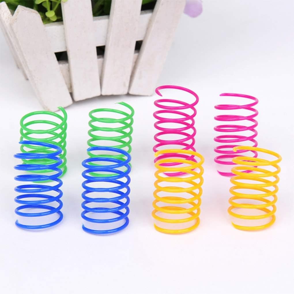 Juguete Interactivo en Espiral Andiker para Gatos, Creativo y Divertido, Plástico Resistente y Pesado para Jugar, Morder y Cazar, Juguetes para Gatitos, Colorido, 12 piezas - Image 6