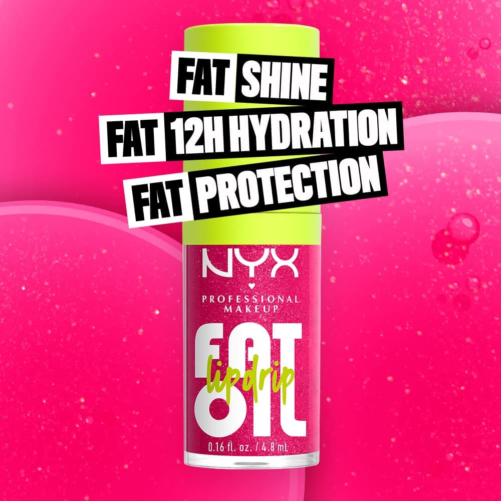 NYX PROFESSIONAL MAKEUP Fat Oil Lip Drip, Moisturizing Lip Oil Gloss, Vegan Tinted Formula, Up to 12 HR Hydration - Supermodel (Shimmering Magenta) 03 Supermodel 0.16 Fl Oz (Pack of 1) - Image 3