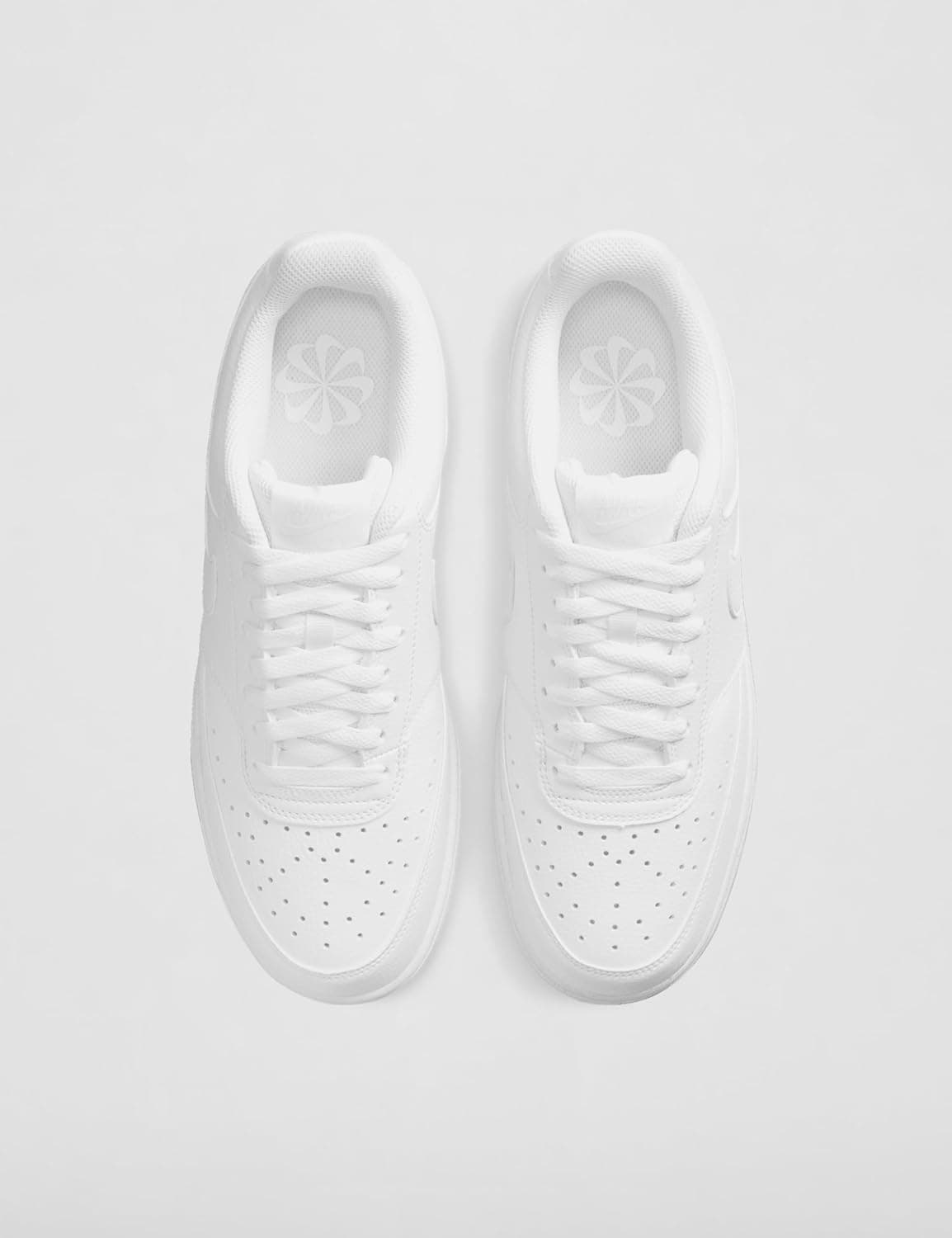 Nike Men's Court Vision Low Next Nature Shoes 10.5 White/White/White - Image 5